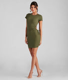 Trendy Deets Knit Mini Dress