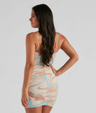 Sweet For You Marble Mesh Mini Dress