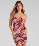 Splash Of Style Twist Mini Dress
