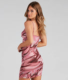 Splash Of Style Twist Mini Dress