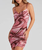 Splash Of Style Twist Mini Dress