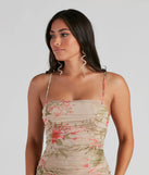 Beachside Beauty Floral Mini Dress