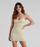Cutest Look Floral Mini Dress