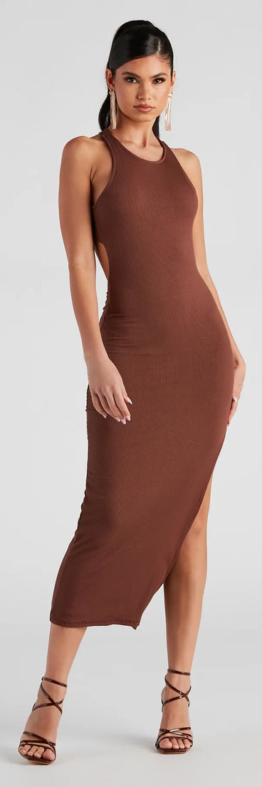 Made Your Mark X-Back Midi Dress