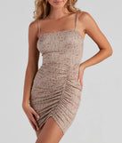 Paisley Queen Ruched Mini Dress