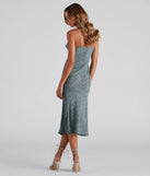 Bohemian Oasis Scoop Neck Midi Dress