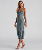 Bohemian Oasis Scoop Neck Midi Dress