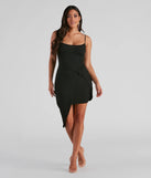 In Knots Faux Wrap Mini Dress