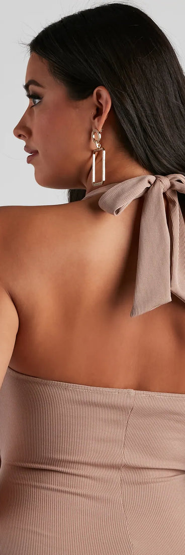 Brush With Fate Halter Mini Dress