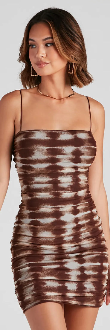 A Trendy Fave Mesh Mini Dress