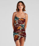 Out Of Office Ruched Mini Dress