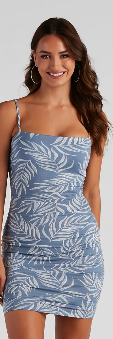 Beachy-Chic Bodycon Mini Dress