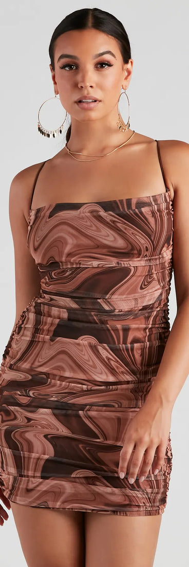 Trendsetting Icon Mesh Mini Dress