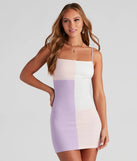 Color Story Crepe Mini Dress
