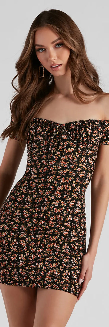 Find Me In Floral Mini Dress