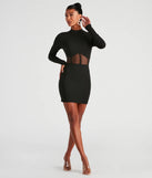 Sweet Peek Mesh Corset Trim Dress