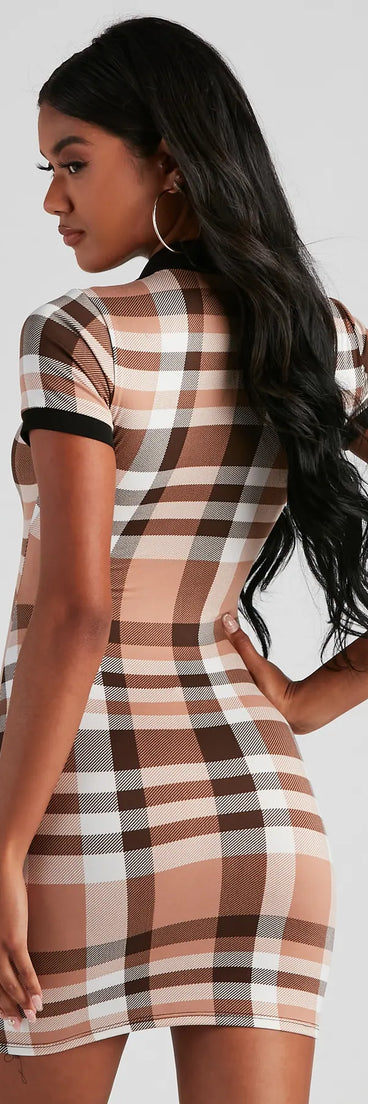Keep It In Check Plaid Mini Dress