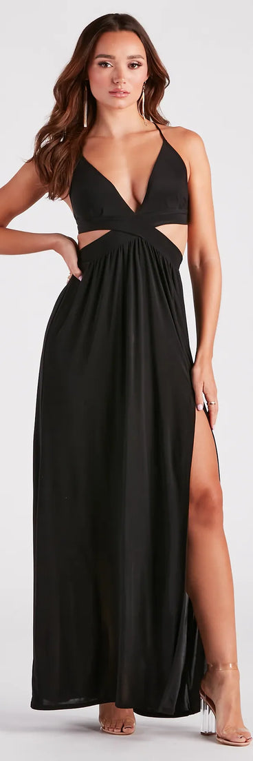 Pretty In Paradise Strappy Cutout Maxi Dress