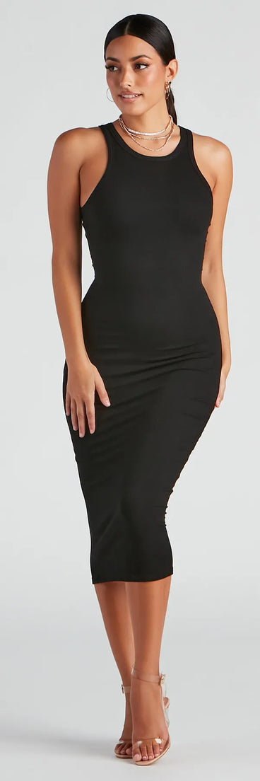 Simple Life Crew Tank Midi Dress