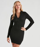Cool Girl Casual Knit Mini Dress