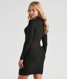 Cool Girl Casual Knit Mini Dress