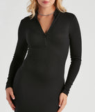 Cool Girl Casual Knit Mini Dress