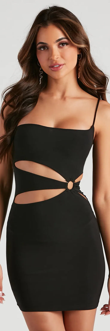 Cream Of The Crop Cutout Mini Dress