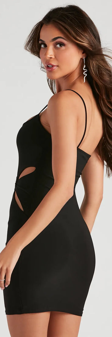 Cream Of The Crop Cutout Mini Dress