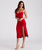Back Of My Mind Crepe Slip Dress
