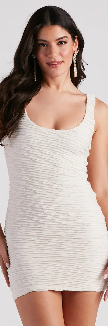 Sent You A Text Square Neck Mini Dress