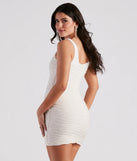 Sent You A Text Square Neck Mini Dress