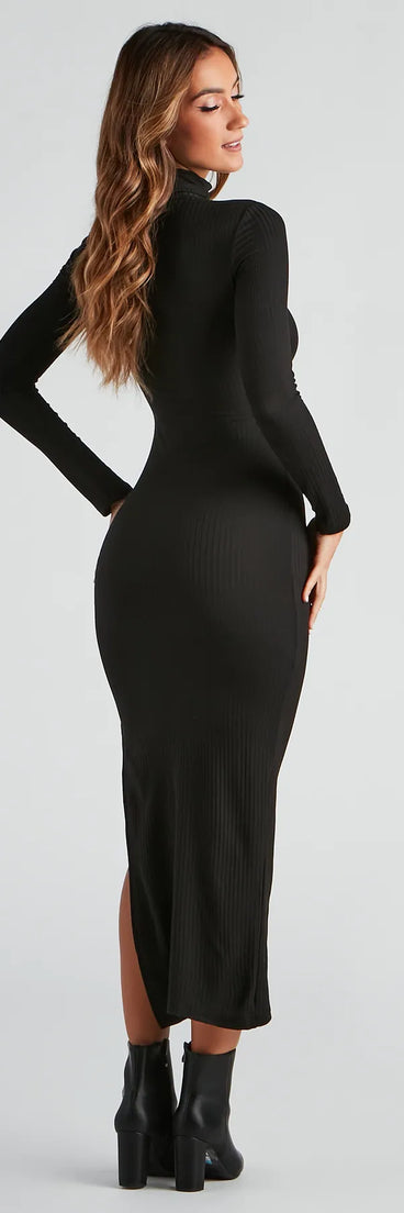 Feeling Good Turtleneck Maxi Dress