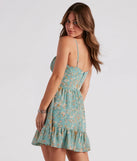 Spring Into Action Floral Skater Dress