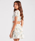 The Island Oasis Tropical Cutout Skater Dress is a casual dress for more than special occasions with a fitted or flowy silhouette and accents in the most recent trends!