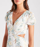 The Island Oasis Tropical Cutout Skater Dress is a casual dress for more than special occasions with a fitted or flowy silhouette and accents in the most recent trends!