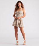 Romantic Roots Floral Chiffon Short Dress
