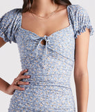 Meadow Vibes Floral Eyelet Lace Mini Dress