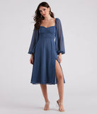 Effortlessly Pretty Chiffon Midi Dress