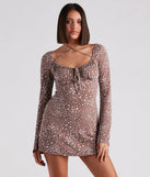 Prowlin' Cutie Leopard Crepe A-Line Dress