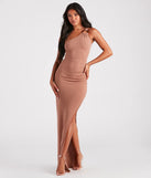 Vacay In Bali One-Shoulder Maxi Dress