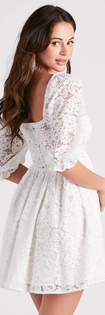 Language Of Romance Lace Babydoll Dress