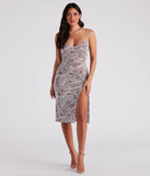 Trip To The Tropics Printed Midi Dress