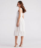 Swing My Way Eyelet Lace Midi Dress