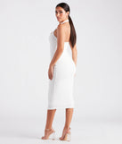 Catching Flights O-Ring Halter Midi Dress