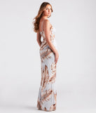 Out Of Office Tropical Print Maxi Dress