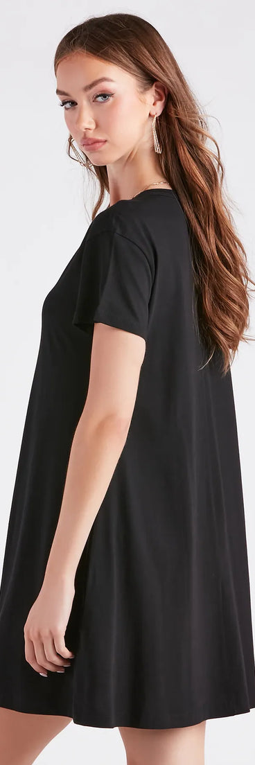 Effortless And Breezy Short T-Shirt Dress