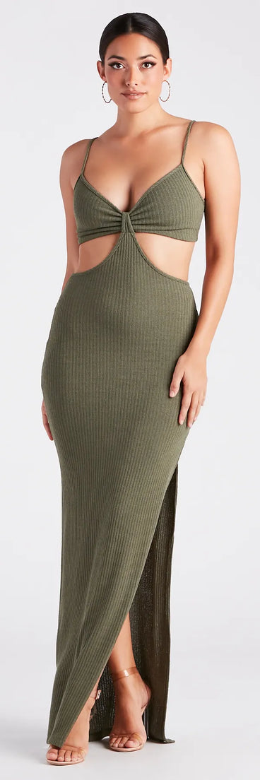 Easy Decision V-Neck Cutout Maxi Dress