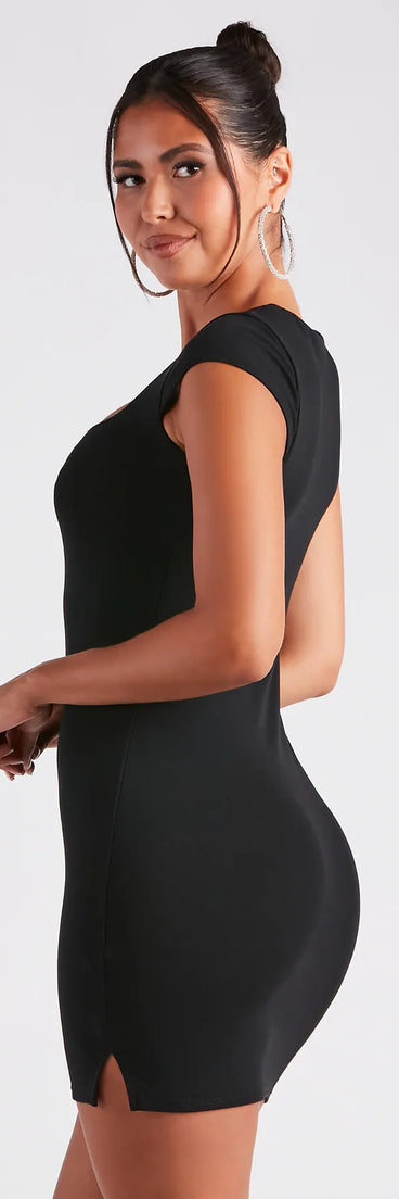 Mix And Mingle Square Neck Mini Dress