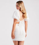 Flirty Allure Polka Dot Mesh Mini Dress