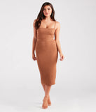 Trendsetting Cutie Cable Knit Lace-Up Dress